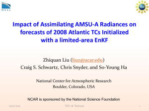 Impact of Assimilating AMSU-A Radiances on with a limited-area EnKF