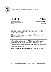 ITU-T X.690 Amendment 1