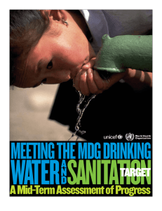 WATER SANITATION MEETING THE MDG DRINKING A Mid-Term Assessment of Progress