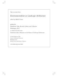 Environmentalism in Landscape Architecture edited by Michel Conan Washington, D.C.