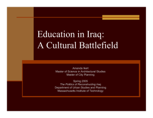 Education in Iraq: A Cultural Battlefield