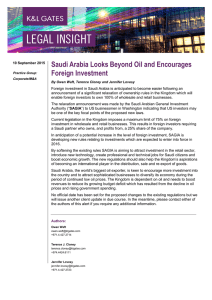Saudi Arabia Looks Beyond Oil and Encourages Foreign Investment