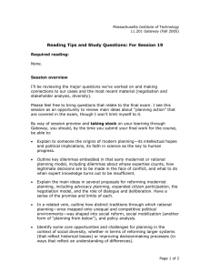 Reading Tips and Study Questions: For Session 19