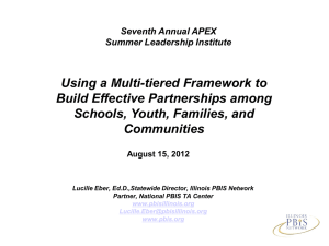 Using a Multi-tiered Framework to Build Effective Partnerships among Communities