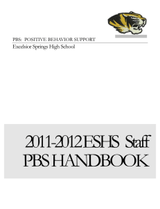 2011-2012 ESHS   Staff PBS HANDBOOK Excelsior Springs High School