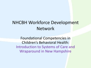 NHCBH Workforce Development Network  Foundational Competencies in