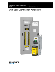 Quik-Spec Coordination Panelboard Frequently Asked Questions 10287 Effective July 2014