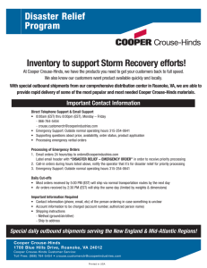 Disaster Relief Program Inventory to support Storm Recovery efforts!