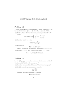 18.S997 Spring 2015: Problem Set 1 Problem 1.1