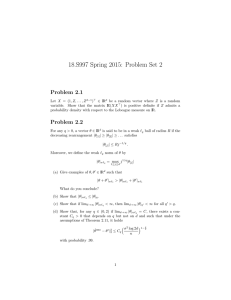 18.S997 Spring 2015: Problem Set 2 Problem 2.1