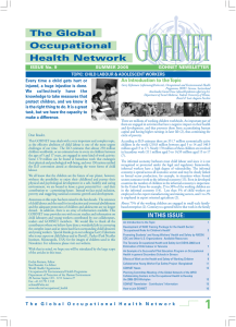 GOHNET The Global Occupational Health Network