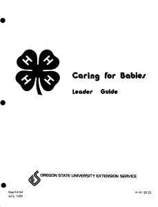 Coring for Babie/ Leader    Guide Reprinted