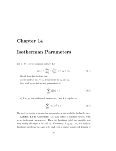 Chapter 14 Isotherman Parameters