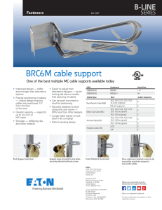 BRC6M cable support B-LINE SERIES Fasteners