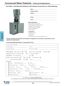 Commercial Meter Pedestals - Features &amp; Applications