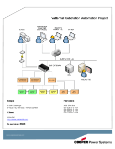 Vattenfall Substation Automation Project Scope Protocols
