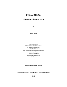 PES and REDD+: The Case of Costa Rica