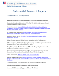Substantial Research Papers Conservation, Ecosystems