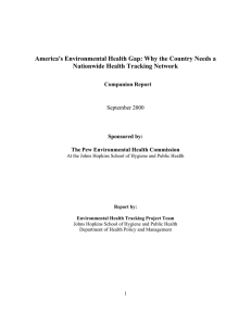 America's Environmental Health Gap: Why the Country Needs a Companion Report