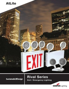 Rival Series AtLite Exit / Emergency Lighting