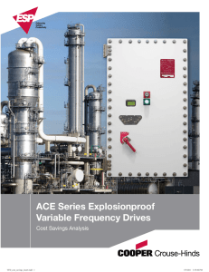 ACE Series Explosionproof Variable Frequency Drives Cost Savings Analysis