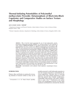 Thermal-Initiating Potentialities of Poly(methyl methacrylate) Peroxide: Metamorphosis of Block-into-Block