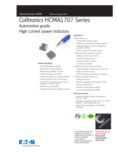 Coiltronics HCMA1707 Series Automotive grade High current power inductors