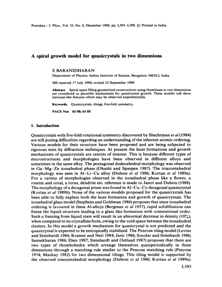 A  spiral  growth  model  for ...