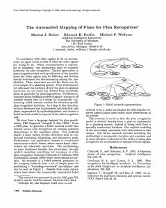 The  Automated  Mapping  of  Plans ... Michael  P.  Wellman Edmund  H.  Durfee
