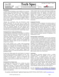 Tech Spec June 2003 Reliability and Maintenance