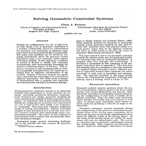 etric  Constrai Systems Glenn  A.  Kramer