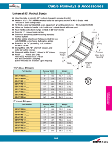 Cable Runways &amp; Accessories ˚ Vertical Bends Universal 90