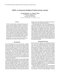 TRIPS: An Integrated Intelligent Problem-Solving Assistant George Ferguson