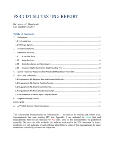 FS3D	D1	SLI	TESTING	REPORT Table	of	Contents By Laurence G. Hassebrook Last updated 6/28/2013