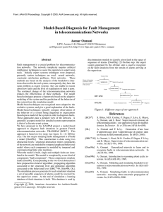 Model-Based-Diagnosis for Fault Management in telecommunications Networks Aomar Osmani