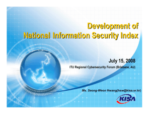 Development of National Information Security Index National Information Security Index