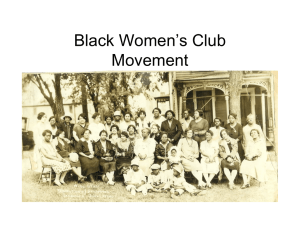 Black Women’s Club Movement