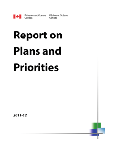 Report on Plans and Priorities