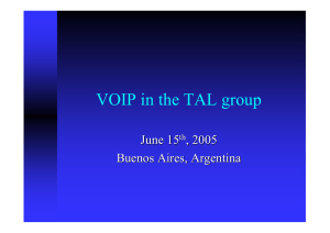 VOIP in the TAL group June 15 , 2005