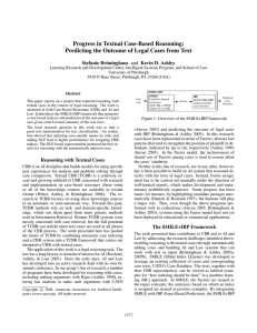 Progress in Textual Case-Based Reasoning: Stefanie Br¨uninghaus and Kevin D. Ashley