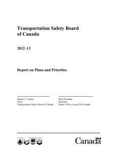 Transportation Safety Board of Canada 2012–13