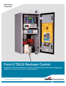 Form 6 TS/LS Recloser Control Distribution Protection