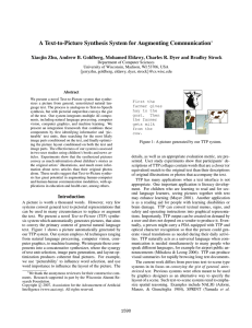 A Text-to-Picture Synthesis System for Augmenting Communication