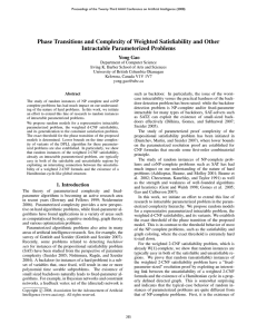 Phase Transitions and Complexity of Weighted Satisfiability and Other