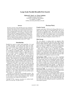Large-Scale Parallel Breadth-First Search Richard E. Korf