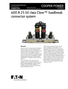600 A 25 kV class Cleer loadbreak connector system ™