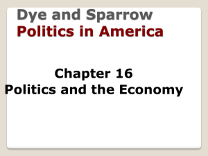 Dye and Sparrow  Politics in America Chapter 16