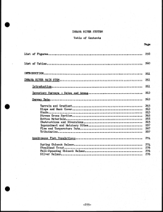 IMNAHA RIVER SYSTEM Table of Contents List of Figures INTRODUCTION