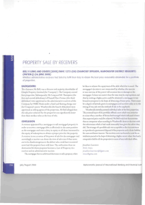 PROPERTY SALE BY RECEIVERS