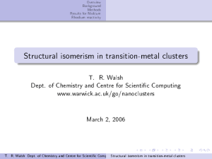 Structural isomerism in transition-metal clusters